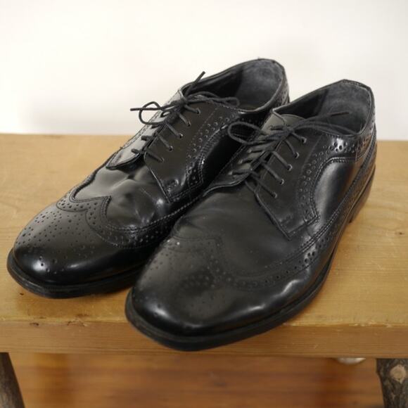 Nunn Bush Genuine Black Leather Mens Dress Wingtips Brogues 8.5M 42 main image 7
